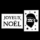 2 POCHOIRS DE NOËL - 21X30CM