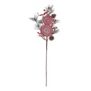 BRANCHE COMPOSITION SPIRALE - 75CM - 2 PIÈCES