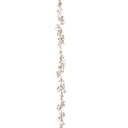 GUIRLANDE DE NOËL EN PLASTIQUE - FEUILLES - OR - 180CM