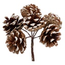SUJET DE NOËL BOUQUET DE POMMES DE PAIN - BLANC - 12CM