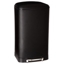 POUBELLE À PÉDALE DE 30L NOIRE - ARIANE
