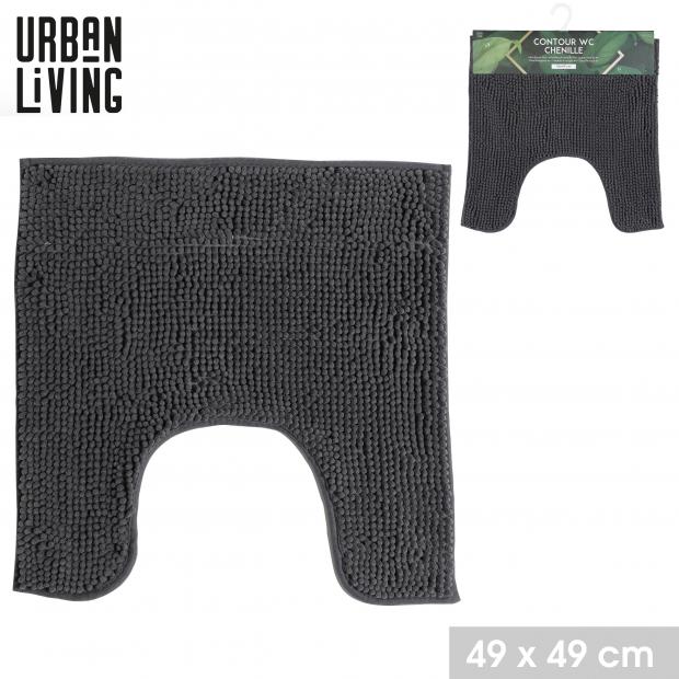 MOONROCK - TAPIS CONTOUR WC CHENILLE - 49X49CM