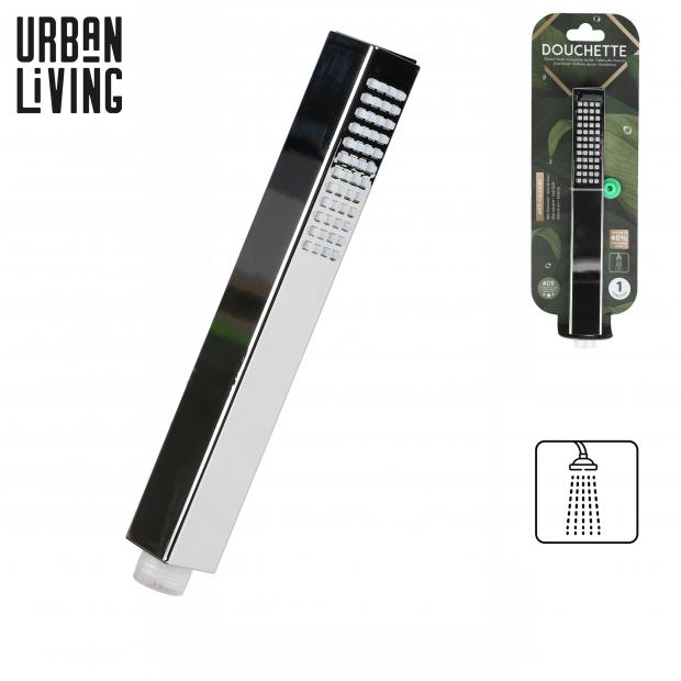 DOUCHE & BAIN - POMMEAU DE DOUCHE CUBE 1 JET EN ABS CHROMÉ