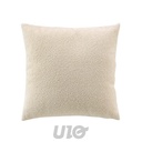 COUSSIN DÉHOUSSABLE 45 x 45 CM BOUCLETTE UNIE WOOLY NATUREL