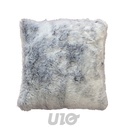 COUSSIN DÉHOUSSABLE COMPRESSE 45 x 45 CM IMITATION FOURRURE ANTARTIC GRIS