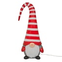 DÉCORATION INTÉRIEURE - GNOME LANTERNE EN MAGNÉSIE - 4 LEDS - L29,3xP23,7xH73CM - À 3 PILES AA NON INCLUSES