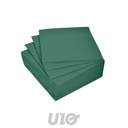 SET DE 40 SERVIETTES COCKTAIL MICROGAUFRÉES VITAMINE - 2 PLIS - 25x25CM VERT SAPIN