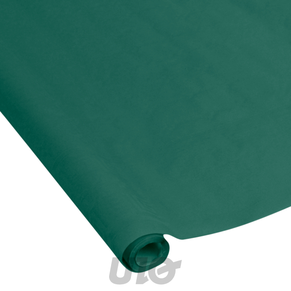 NAPPE VITAMINE EN PAPIER DAMASSE - 1.18*5M - COULEUR VERT SAPIN