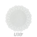 SET DE 12 DENTELLES EN PAPIER - ROND - D29CM - COULEUR BLANC