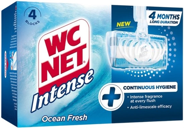 WC NET BLOC WC - OCEAN FRESH - 4 PIÈCES
