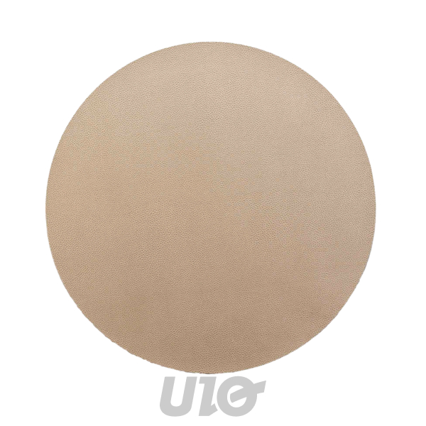 SET DE TABLE - D38CM - IMITATION CUIR GRANIS OR