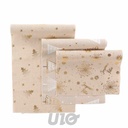 CHEMINS DE TABLE - 35x140CM  - POLYCOTON IMPRIMÉ MÉTALISÉ NOELA - 3 MODÈLES DISPONIBLES