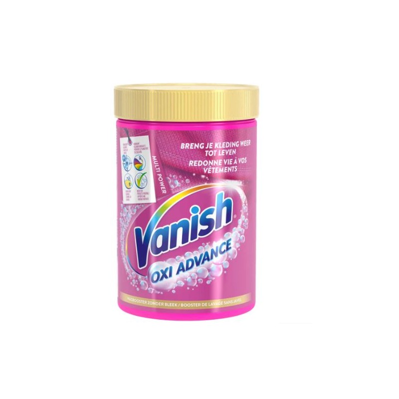 VANISH DÉTACHANT EN POUDRE POUR LINGE DE COULEUR - OXI ADVANCE - 600GR