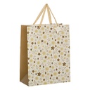 Sac Cadeau Imprimé de Noël - Taille Moyenne - Noël des Mages - L26xP12,7xH32,4cm
