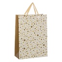 Sac Cadeau Imprimé de Noël - Grande Taille - Noël des Mages - L33,1xP15xH46cm