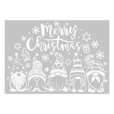 Décoration pour vitre - Gnomes - 40x28.5cm