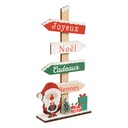Pancarte Renne du Père Noël - MDF - 29,5cm - 2 modèles disponibles