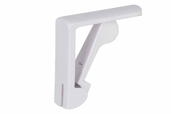 4 PINCES-NAPPE EN PLASTIQUE -  5,5x5,5xH1,7CM