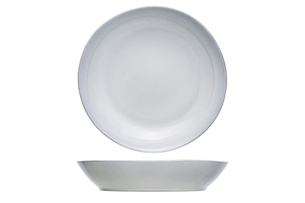 THEODORA GREY ASSIETTE CREUSE D22CM