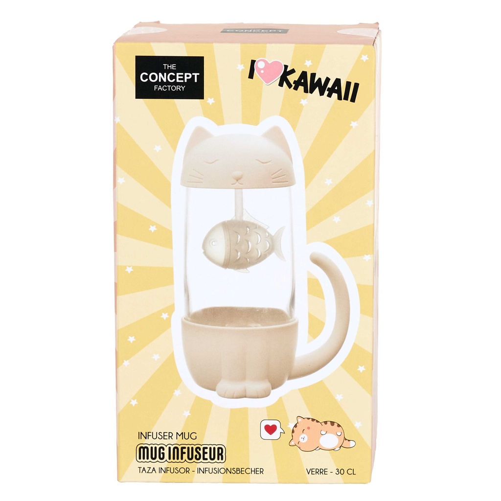MUG INFUSEUR POISSON CHAT - 30CL - KAWAII