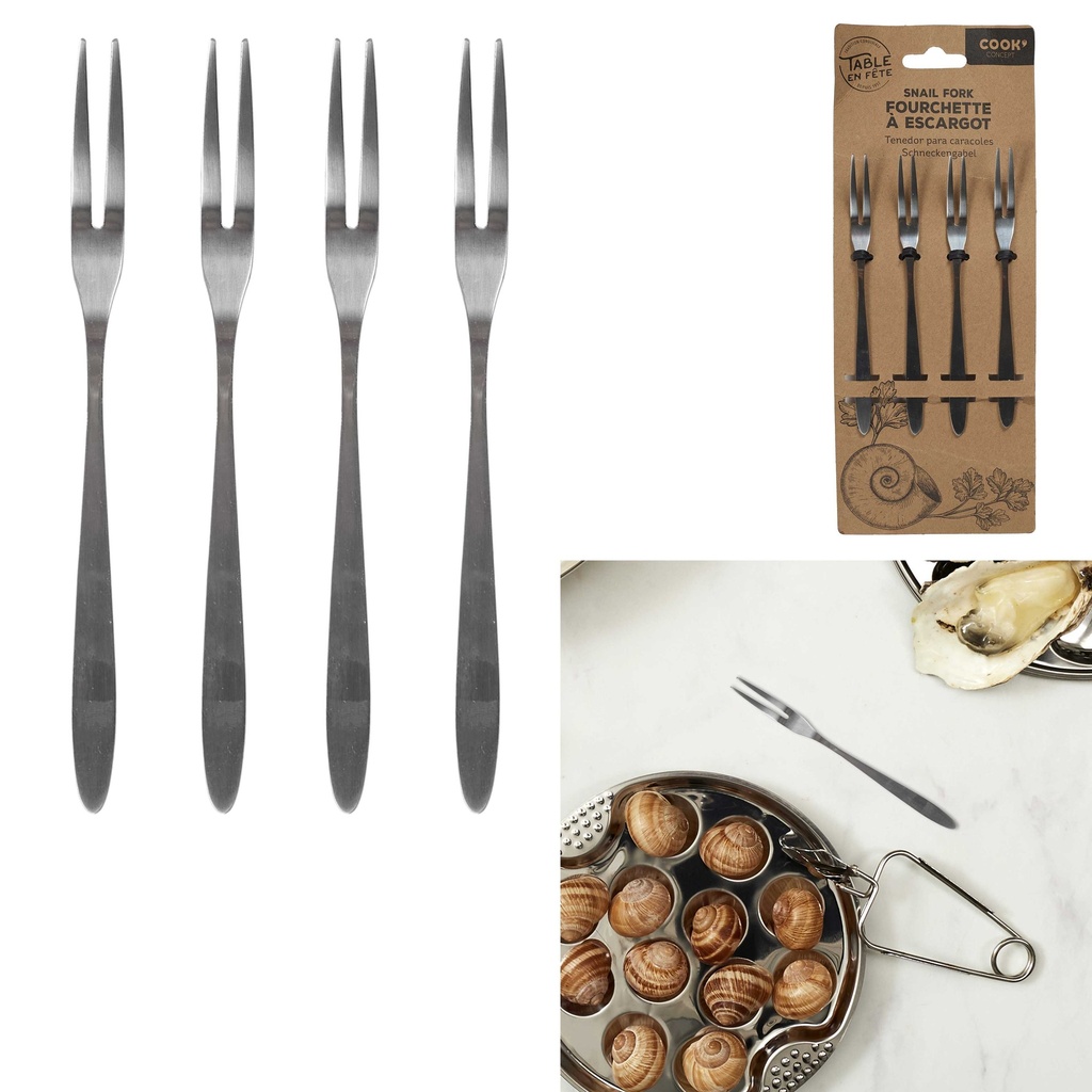 4 FOURCHETTES À ESCARGOT
