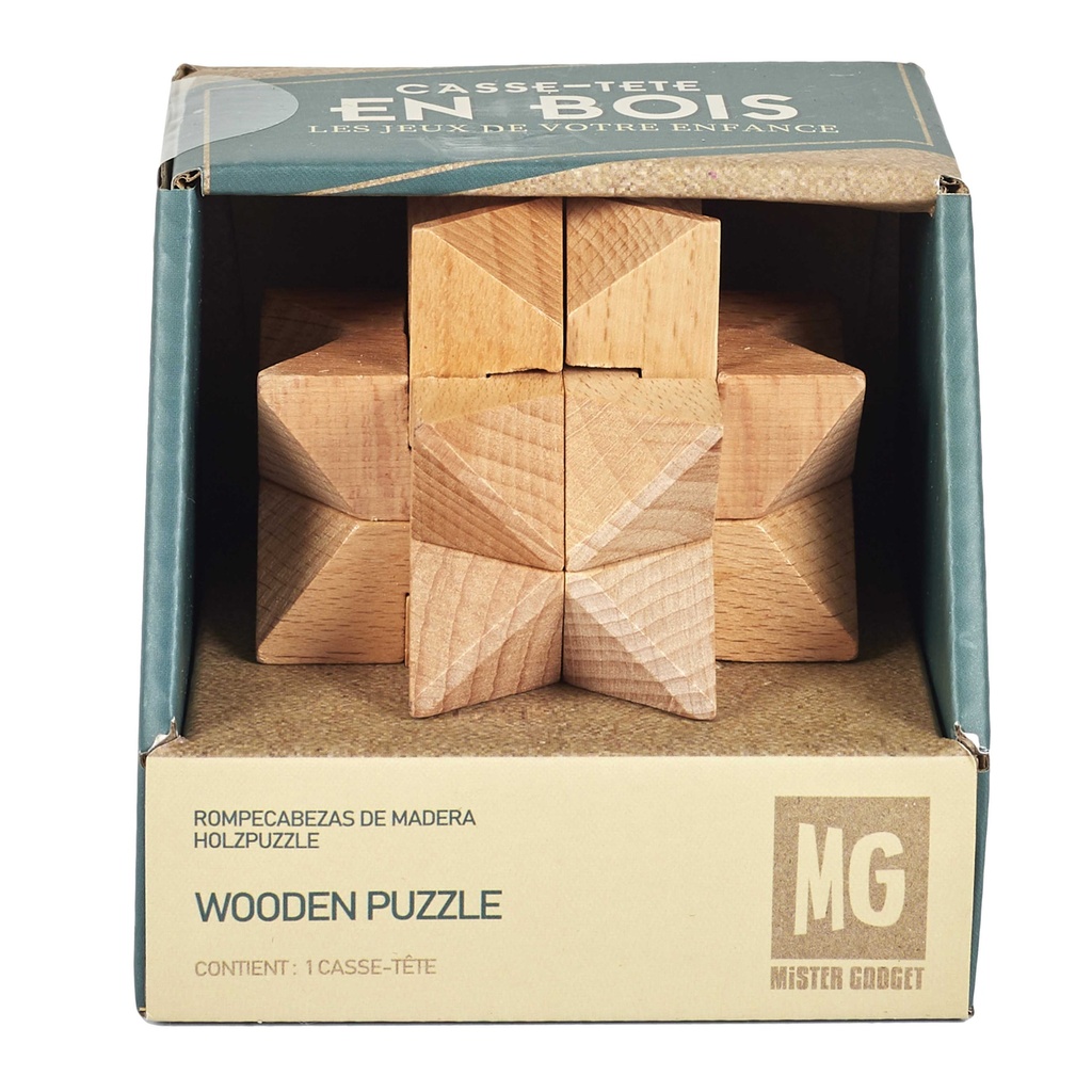 JEU DE CASSE TÊTE EN BOIS
