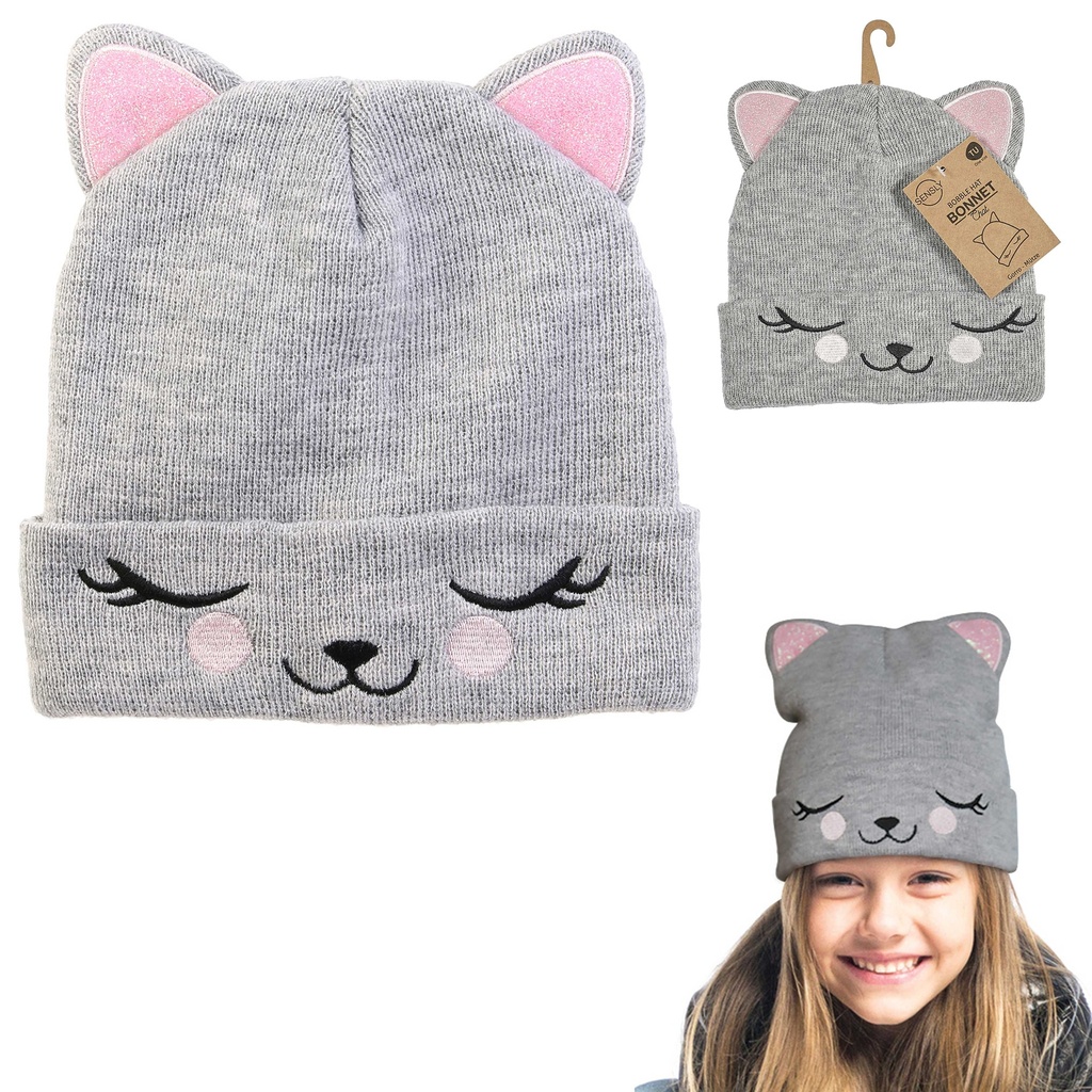 BONNET ENFANT CHAT - KAWAII