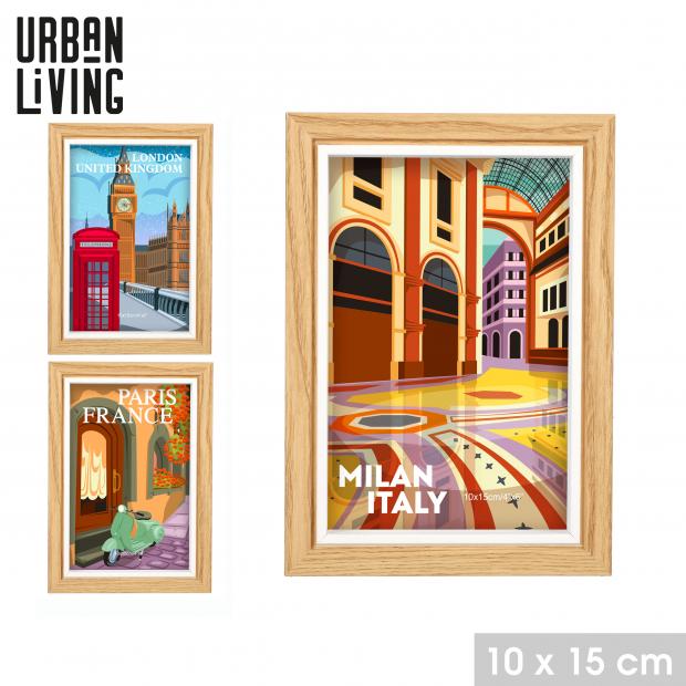 CADRE PHOTO METROPOLYS - 10X15CM - 3 DESIGNS DISPONIBLES