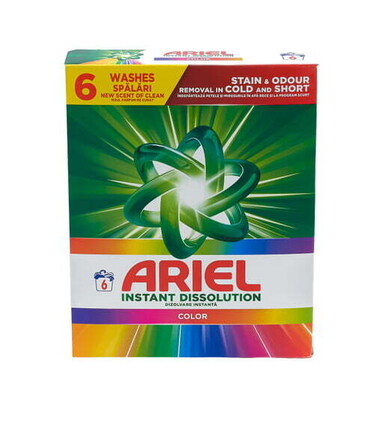 ARIEL - POUDRE À LESSIVER - 390G - 6 DOSES - COULEUR