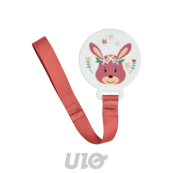 ATTACHE TÉTINE AVEC FIXATION PAR CLIP Ø5CM FAON FORÊT MAGIQUE