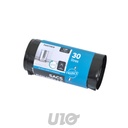 SET DE 20 SACS POUBELLE 30L LIENS CLASSIQUES NOIR