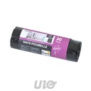 SET DE 20 SACS POUBELLE 30L LIENS COULISSANTS NOIR