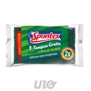 LOT DE 3 'TAMPON-GRATTE' LONGUE DURÉE SPONTEX