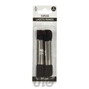 SET DE 2 PAIRES DE LACETS RONDS 90CM NOIR