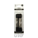 SET DE 2 PAIRES DE LACETS RONDS 110CM NOIR