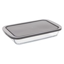 PLAT RECTANGLE EN VERRE 29X18CM -  KEEPEAT
