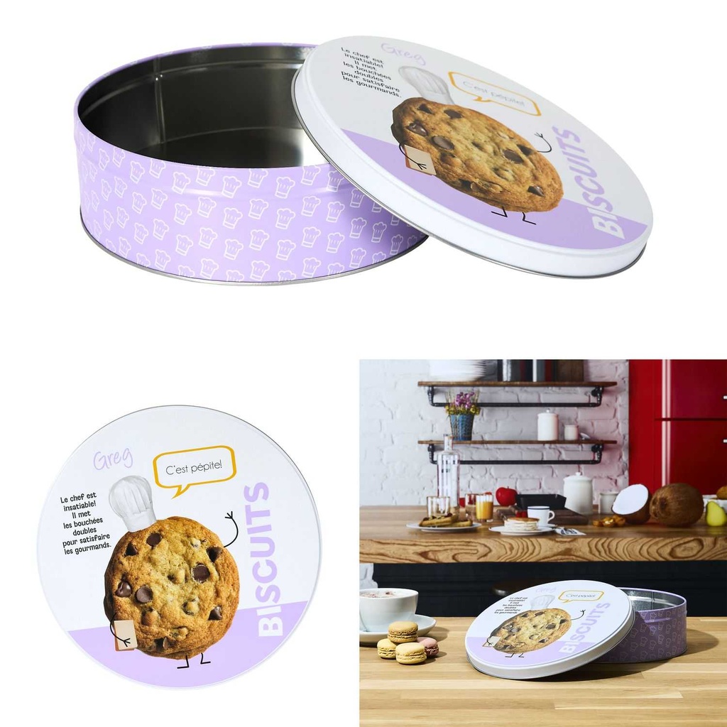 BOITE MÉTAL BISCUITS LUDIQUE