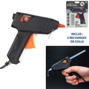 PISTOLET À COLLE CHAUDE 40W ET 2 RECHARGES