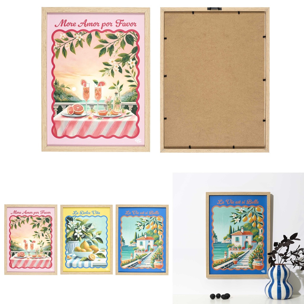 TABLEAU DOLCE VITA 30X40CM