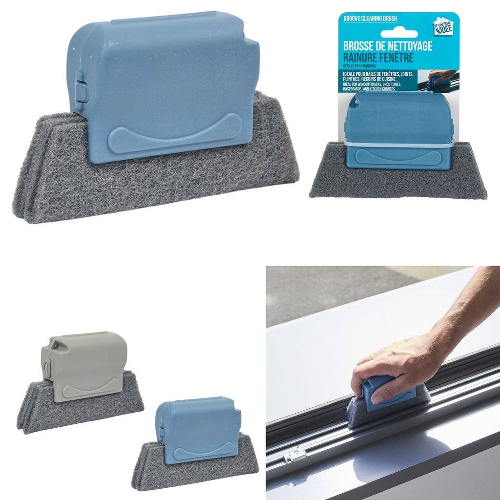 BROSSE DE NETTOYAGE SPÉCIALE RAINURES DE FENÊTRE