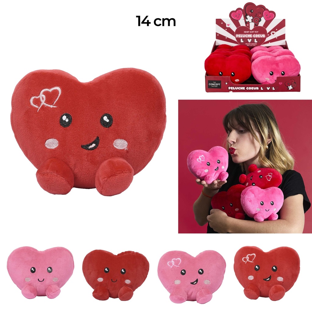 PELUCHE COEUR 14CM KAWAII