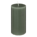 BOUGIE RONDE - HUGO - VERTE - 7X13CM