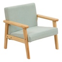 FAUTEUIL BASILE EN VELOURS CÔTELÉ
