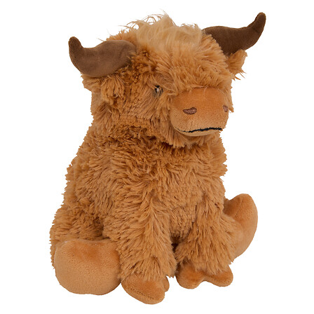 PELUCHE VACHE ECOSSAISE BETTY - H23CM