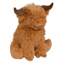 PELUCHE VACHE ECOSSAISE BETTY - H23CM