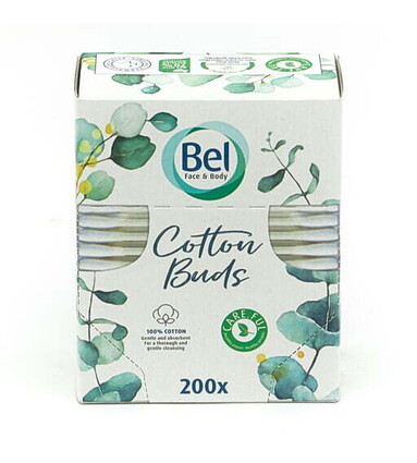 BEL FACE & BODY COTON-TIGES PAPIER 200PCS