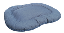 COUSSIN SOFT TOUCH 2 EN 1 BI-MATIÈRE BLEU 60X40X6CM