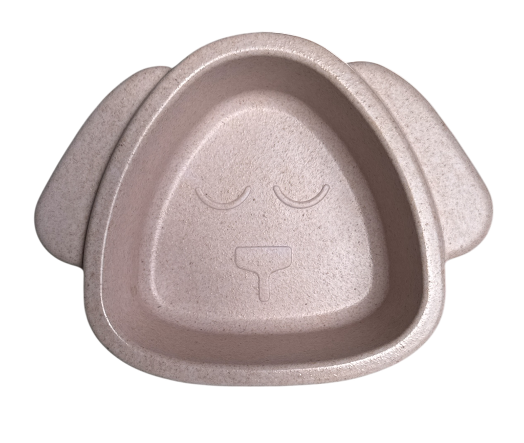 GAMELLE BAMBOU EN FORME DE CHAT 14X12X5CM