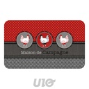 TAPIS RECTANGLE 45x75CM MOUSSE IMPRIMÉ AUBERGE