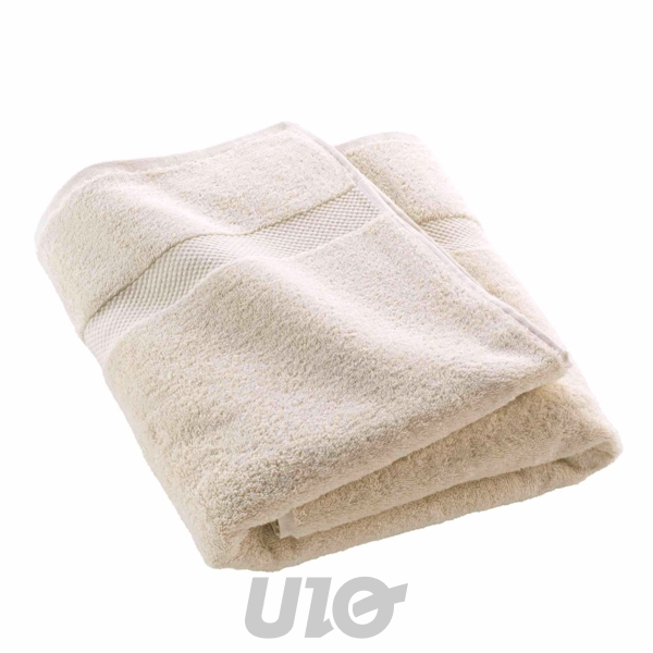 ESSUIE (DRAP) DE BAIN 90x150CM ÉPONGE UNIE ÉLÉGANCE SABLE